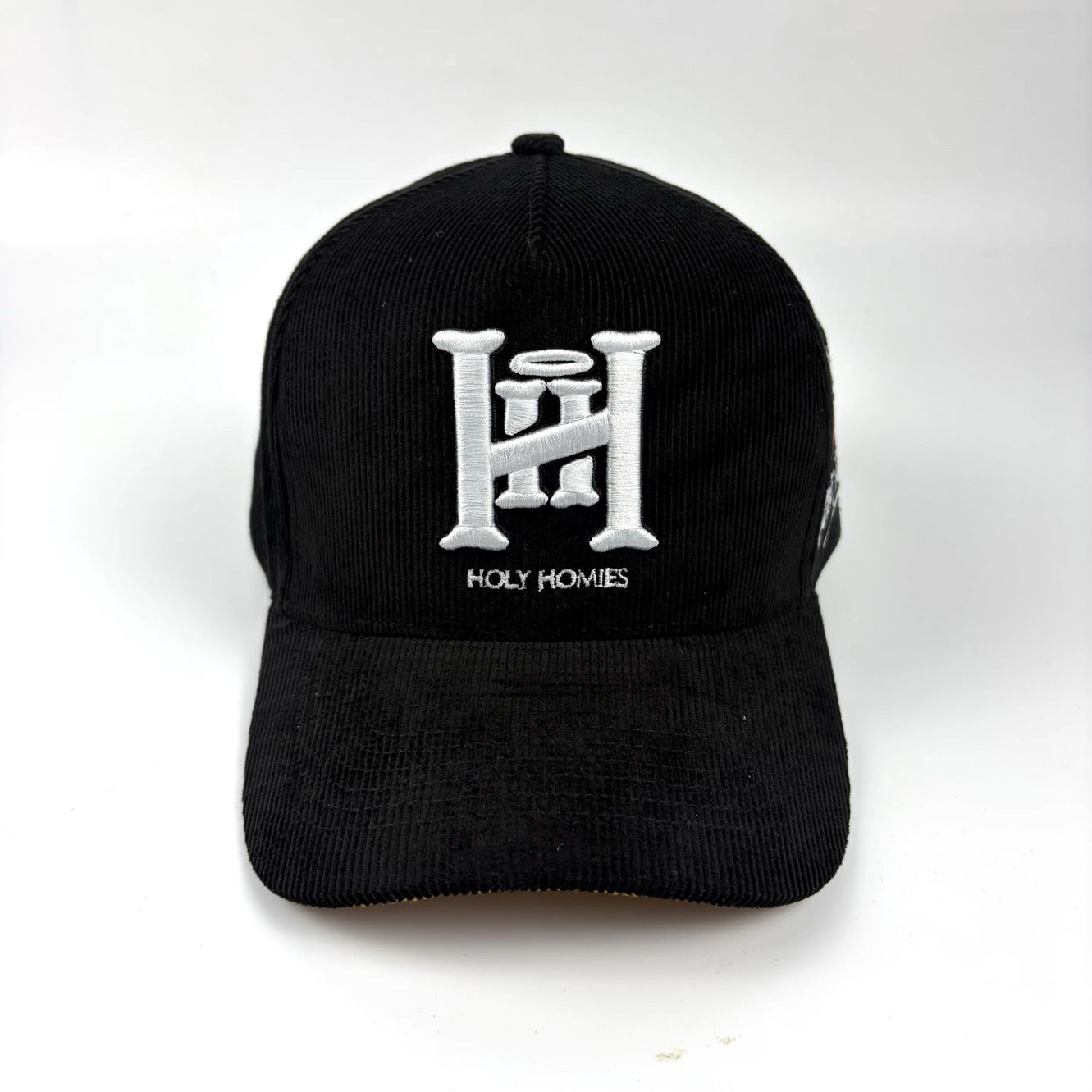 BLACK CURDUROY CAP